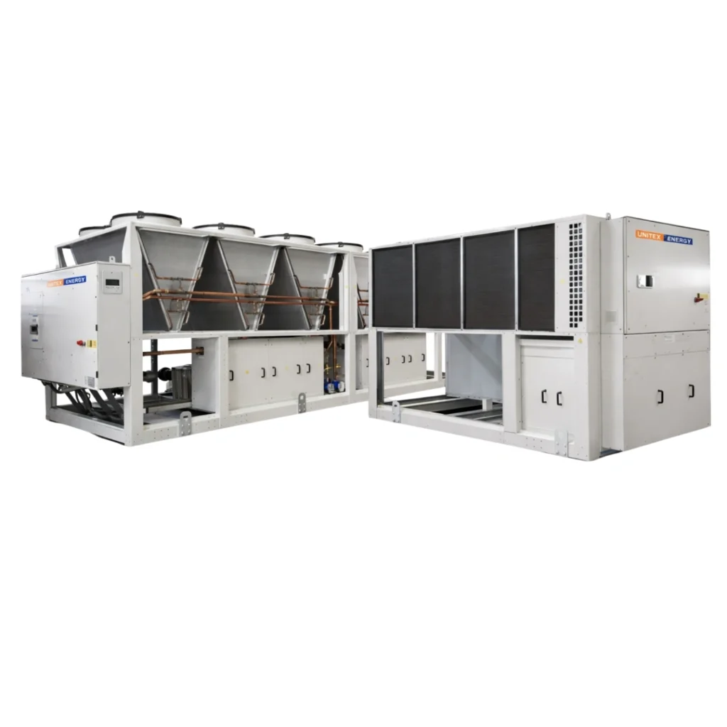 Gamme ÜNTES Chiller CTA Roof-top Ventilo-convecteurs Récupérateur énergie Maroc Techniair